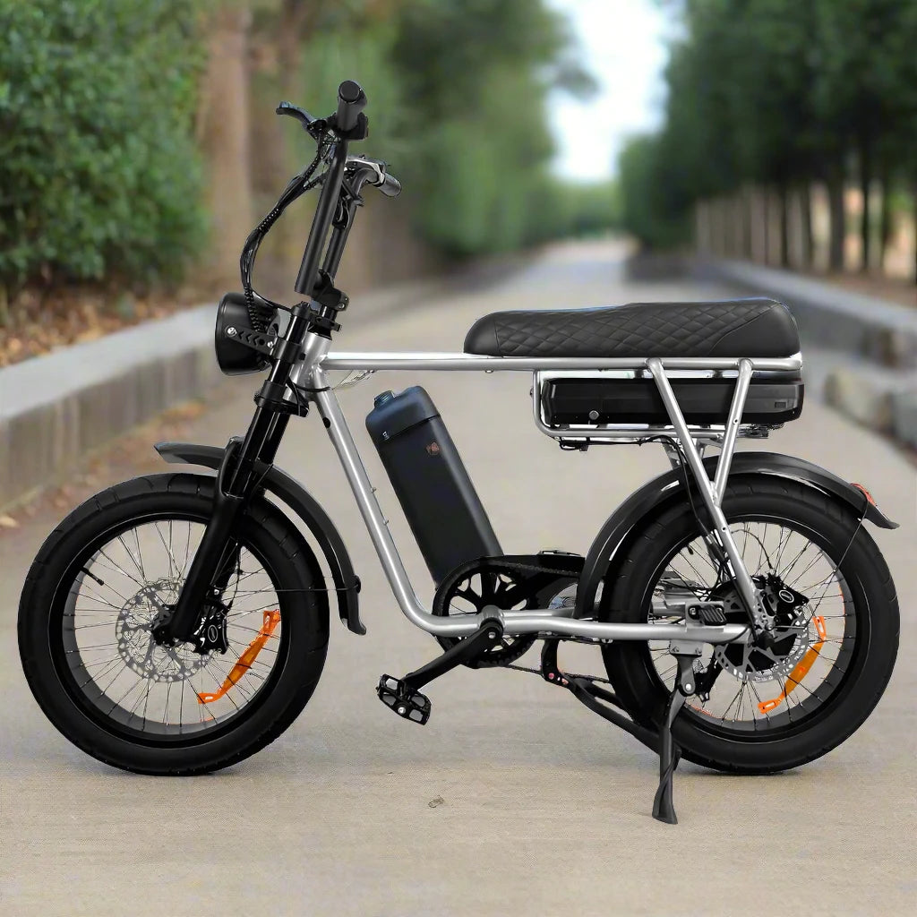 7Go EB Power 48V Electric Bike silver/black