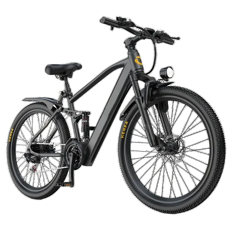 Electric bicycle on a white background