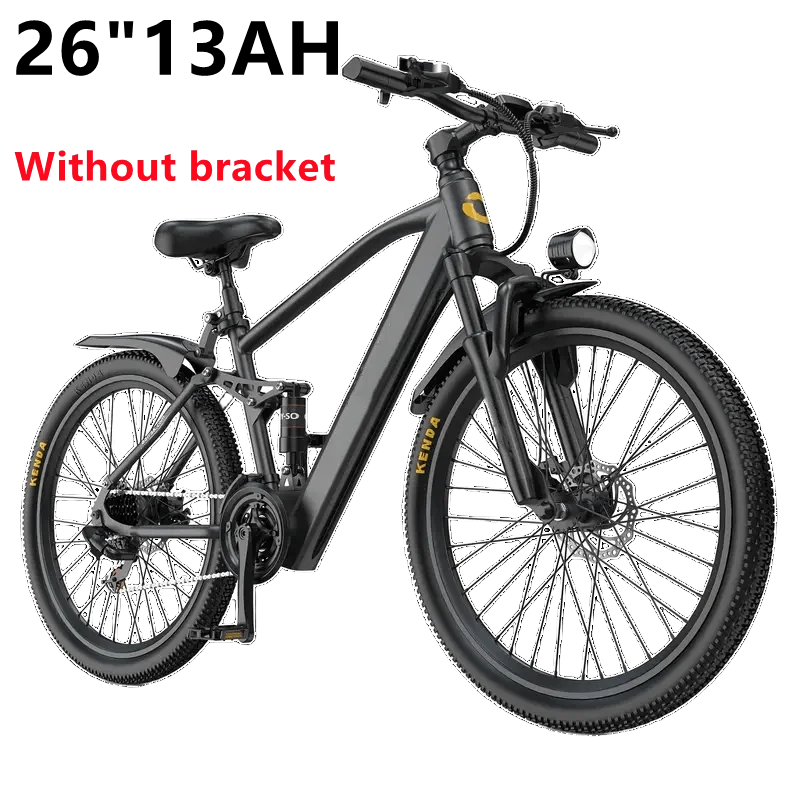 Electric bike with specifications '26''13AH Without bracket' on a white background